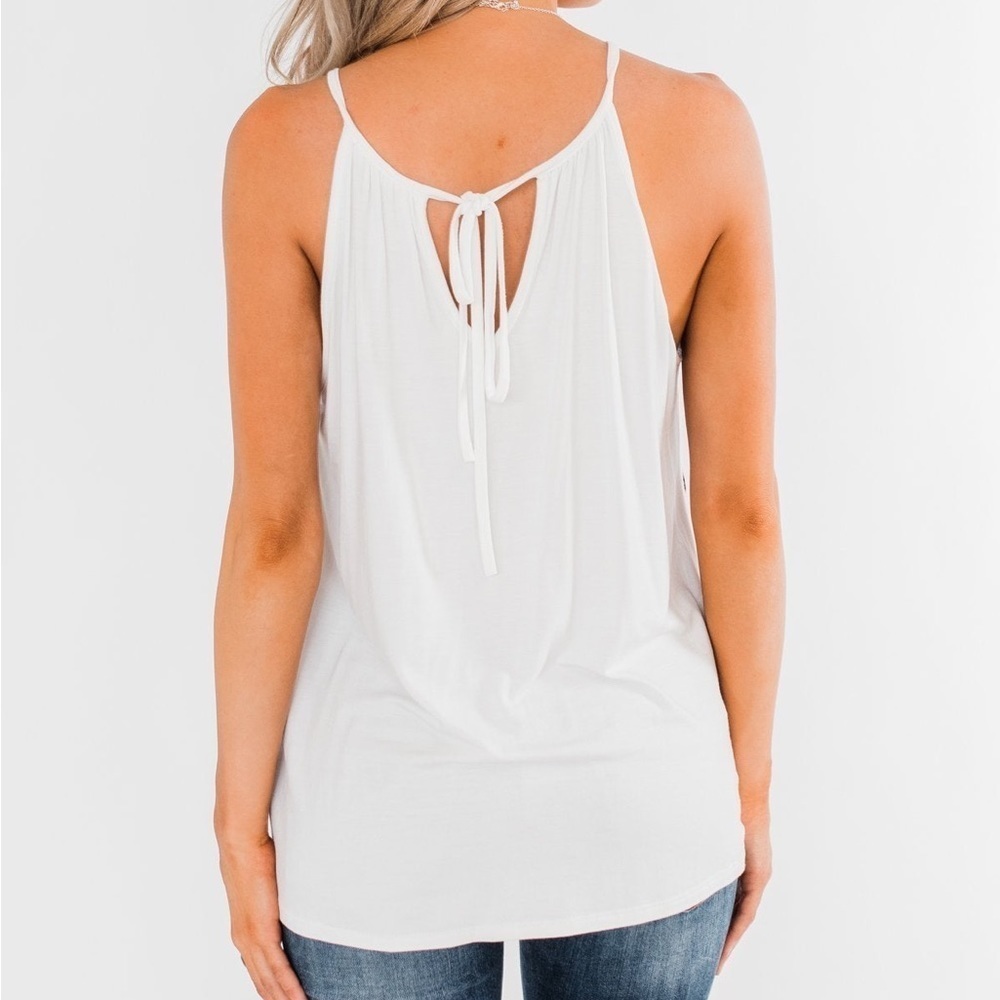 NWT‎ Ivory Leopard Chevron Color Block Tank Top M - Picture 7 of 11